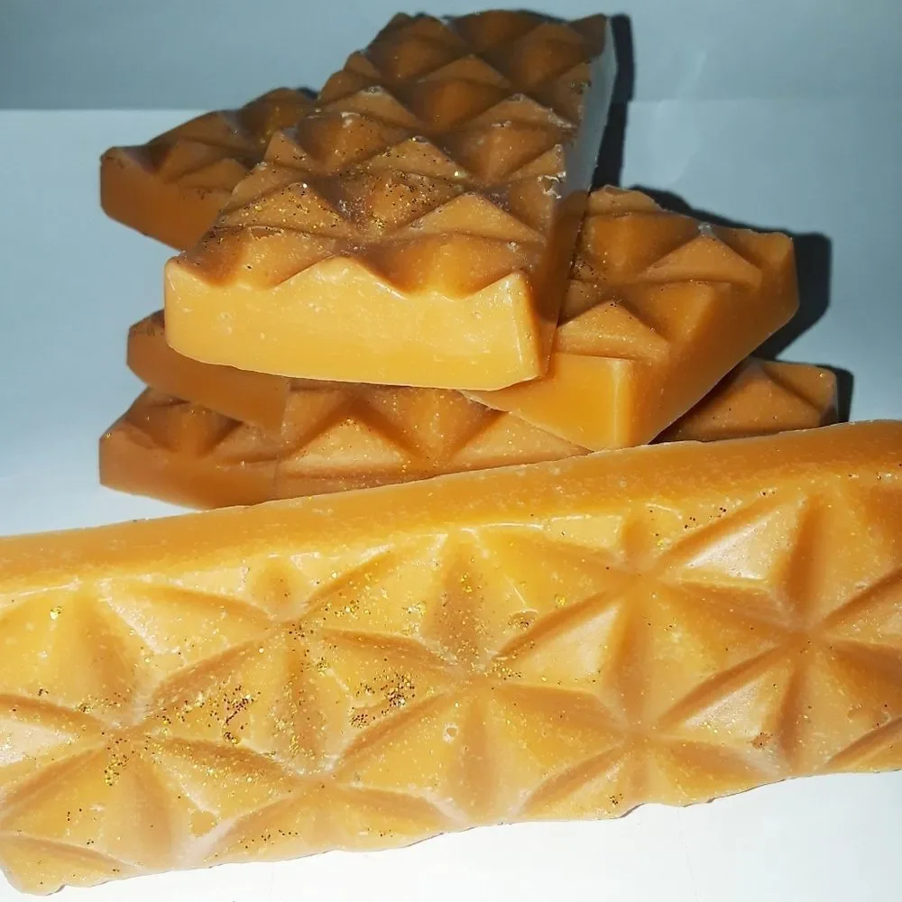 HAND Crafted Pumpkin Spiked waxmelt glitter bar 1pc buy1 get 2 free mix n match